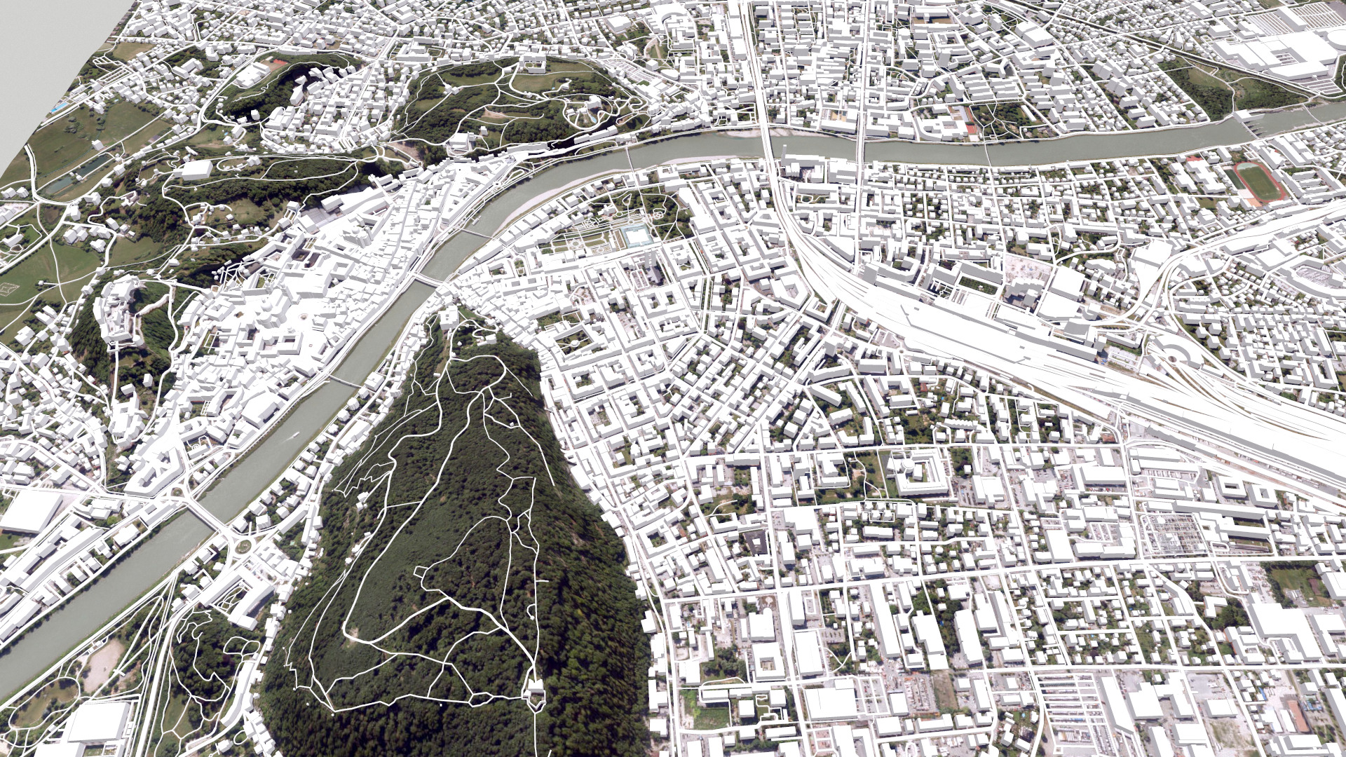 Cityscape Salzburg Austria 3D model_6