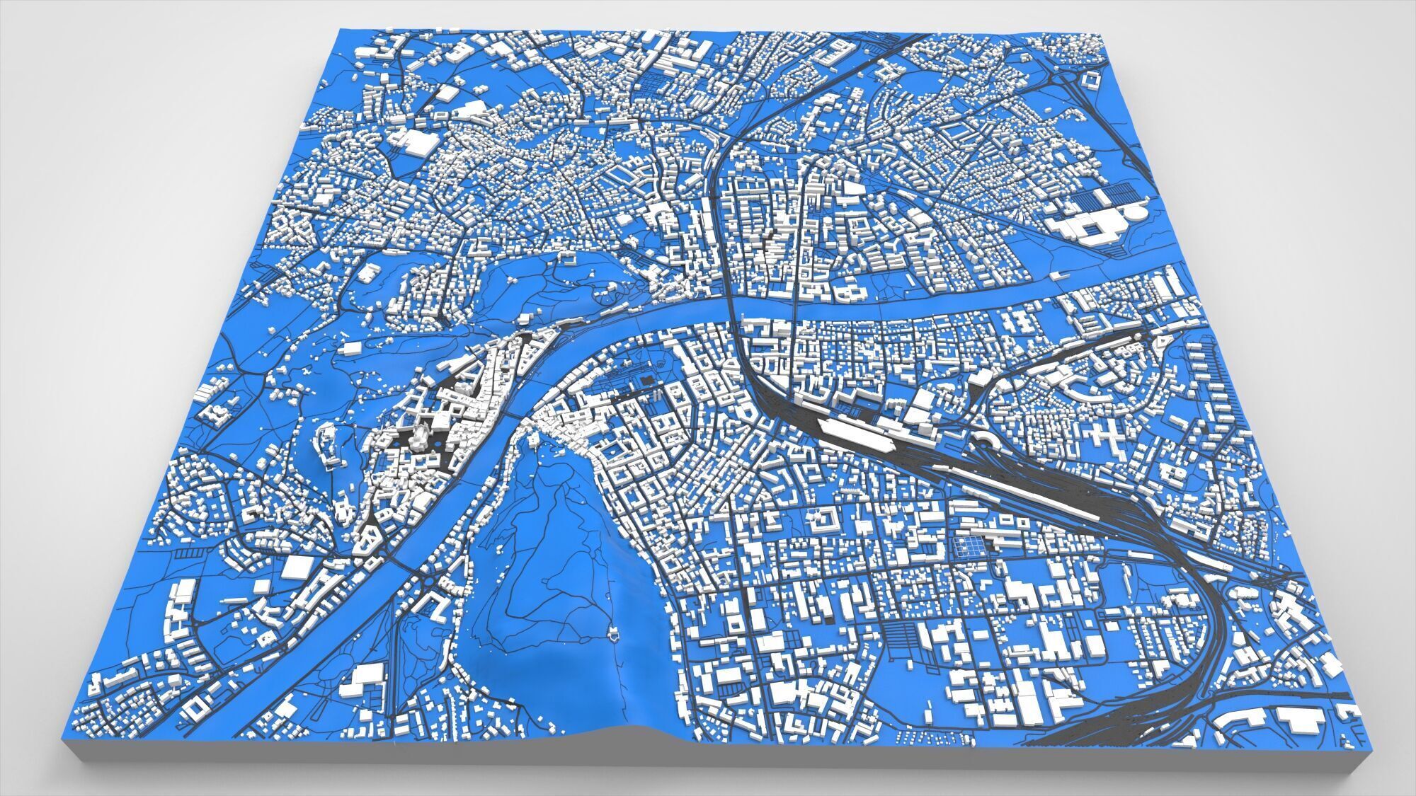 Cityscape Salzburg Austria 3D model_2
