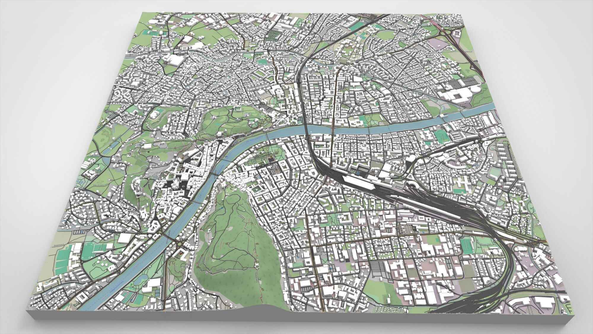 Cityscape Salzburg Austria 3D model_0
