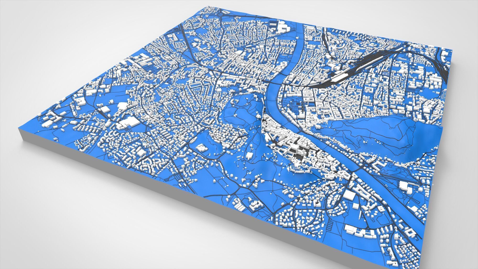 Cityscape Salzburg Austria 3D model_4