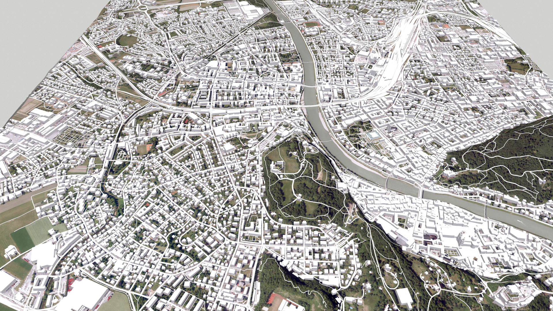 Cityscape Salzburg Austria 3D model_3