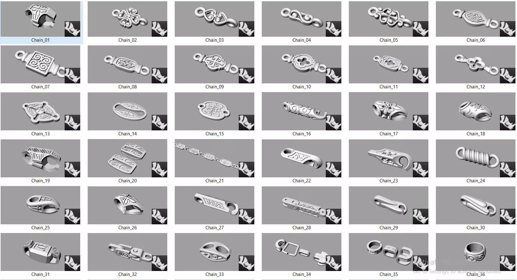 101 Jewelry Locks 3dm 3D print model_0