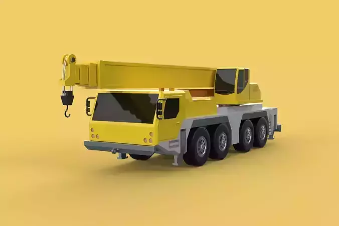 LIEBHERR LTM1070 LTM 1070 TELESCOPIC MOBILE CRANE CRAWLER TRUCK 3D model