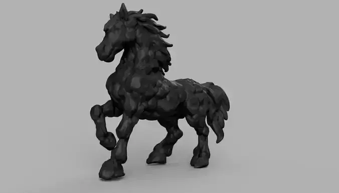 Rock Horse Statue