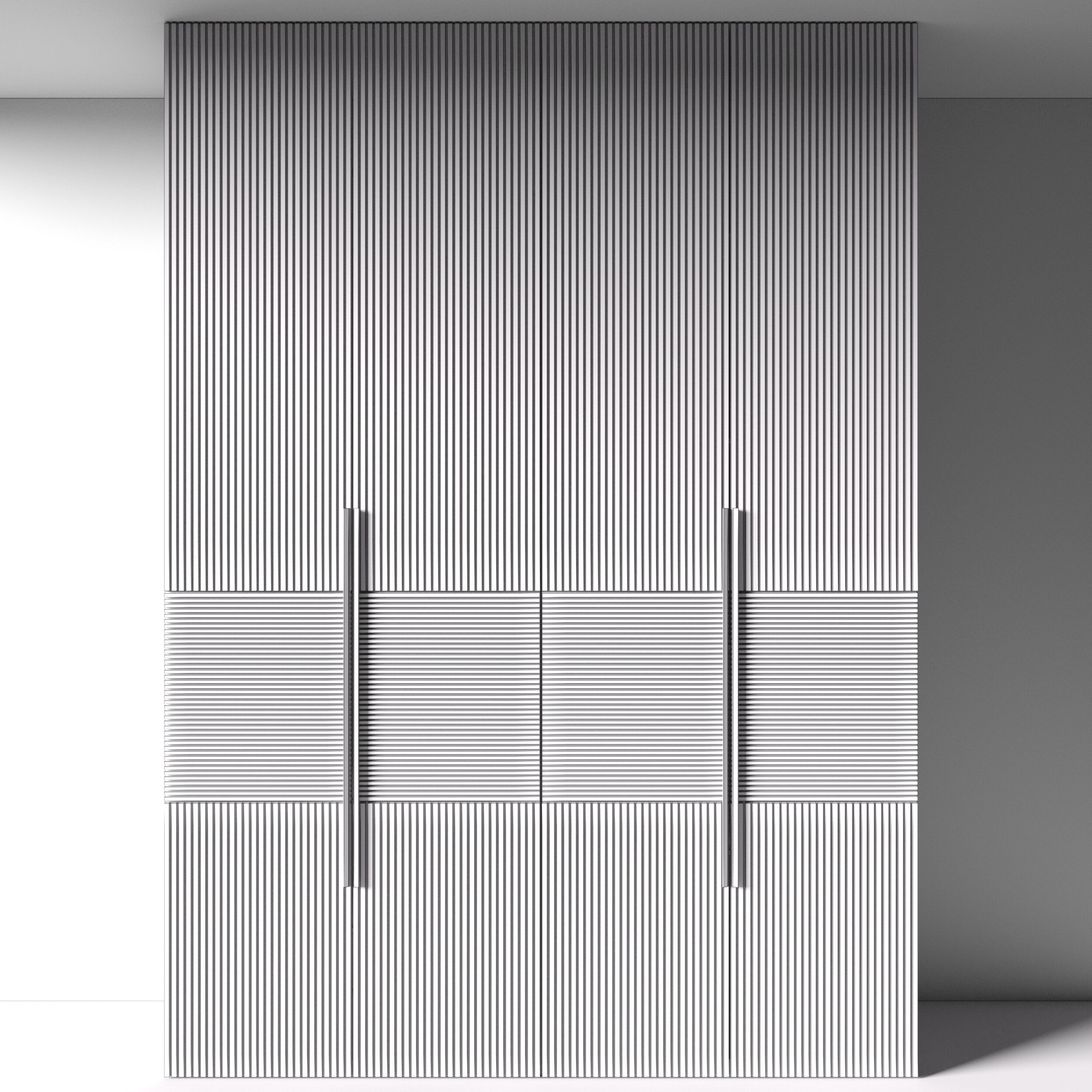 Modern wardrobe 07 Free 3D model_3