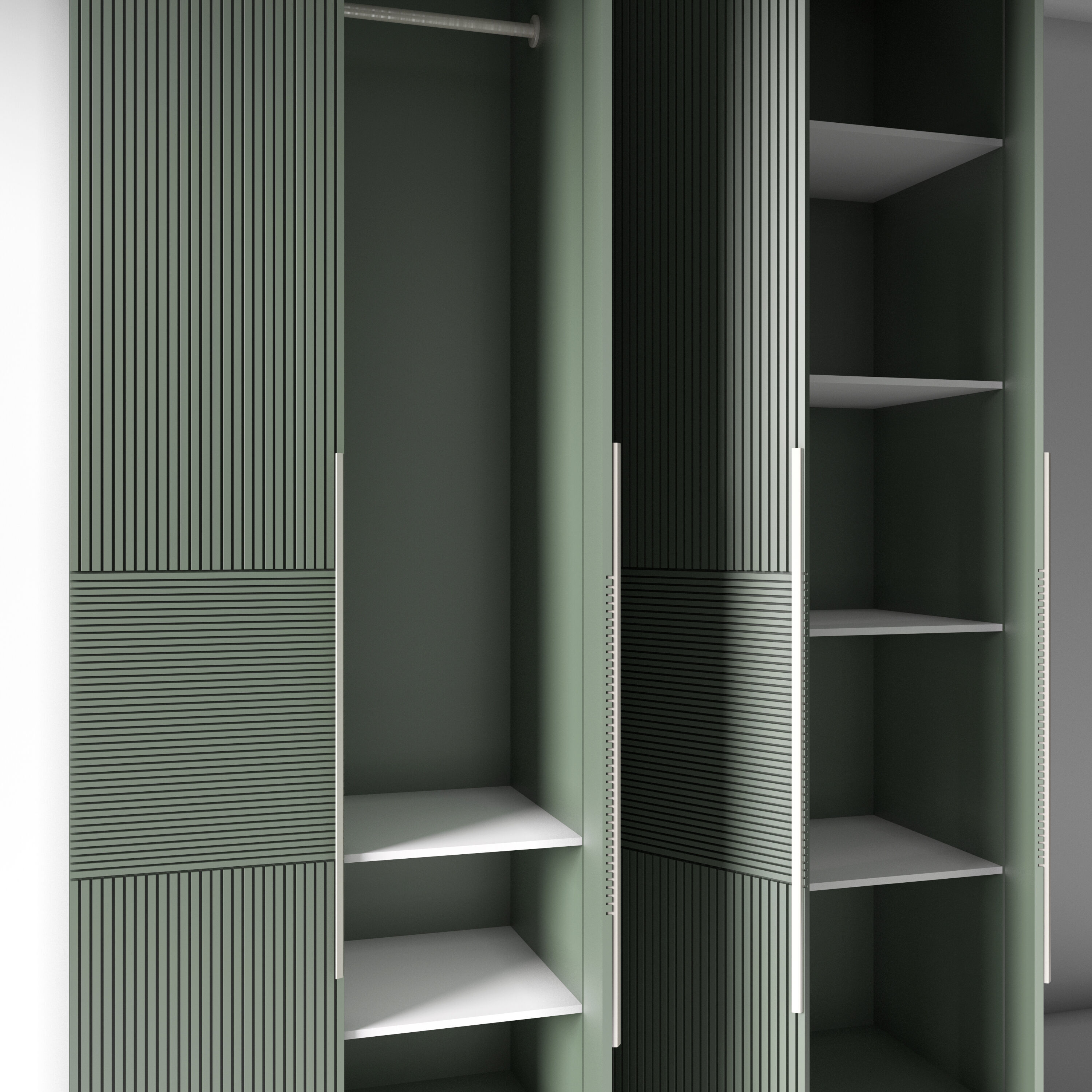 Modern wardrobe 07 Free 3D model_2