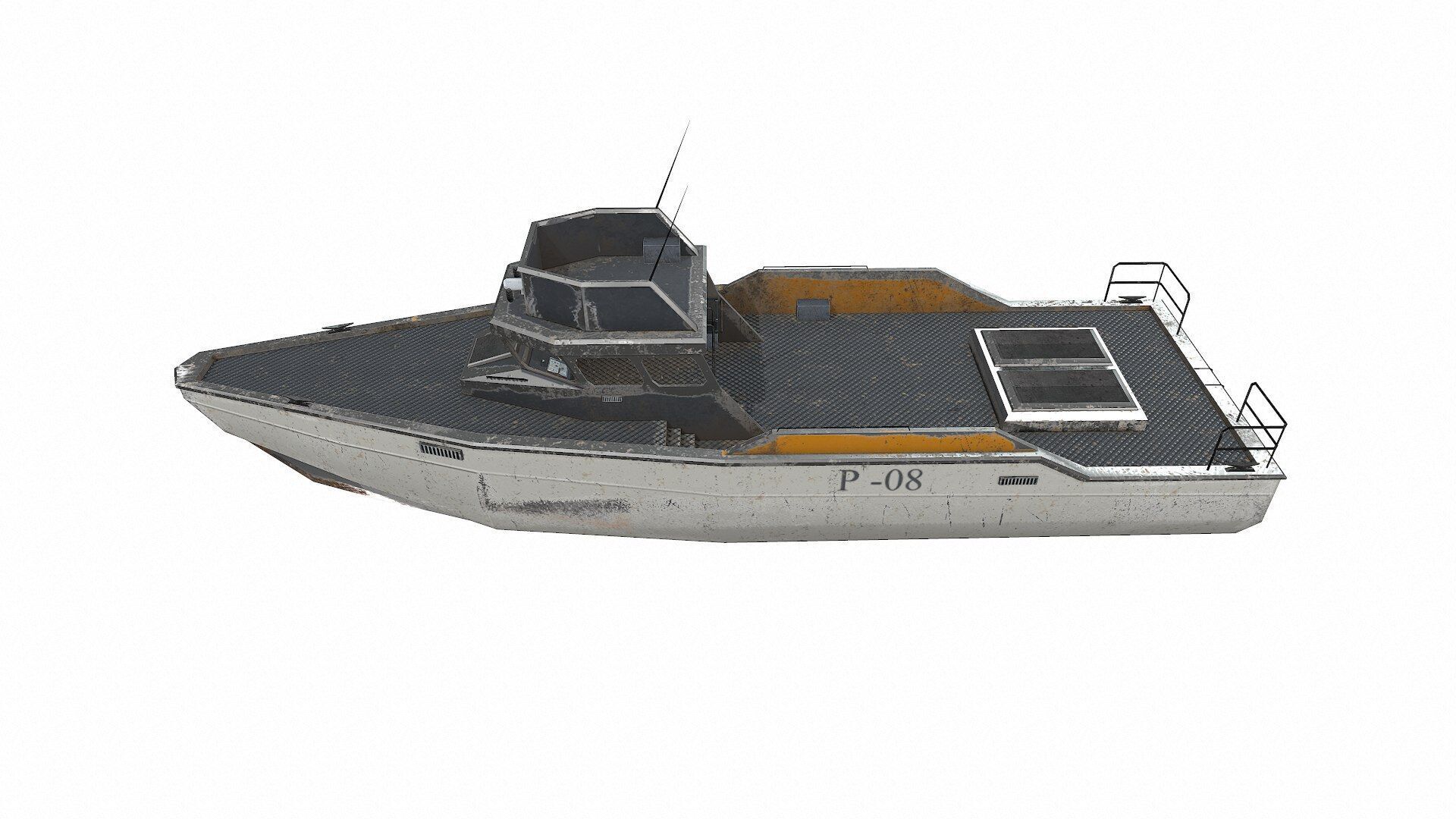 Patrol Boat Low-poly PBR Low-poly 3D model_1