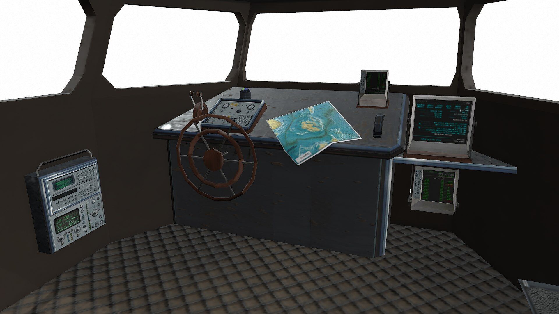 Patrol Boat Low-poly PBR Low-poly 3D model_11