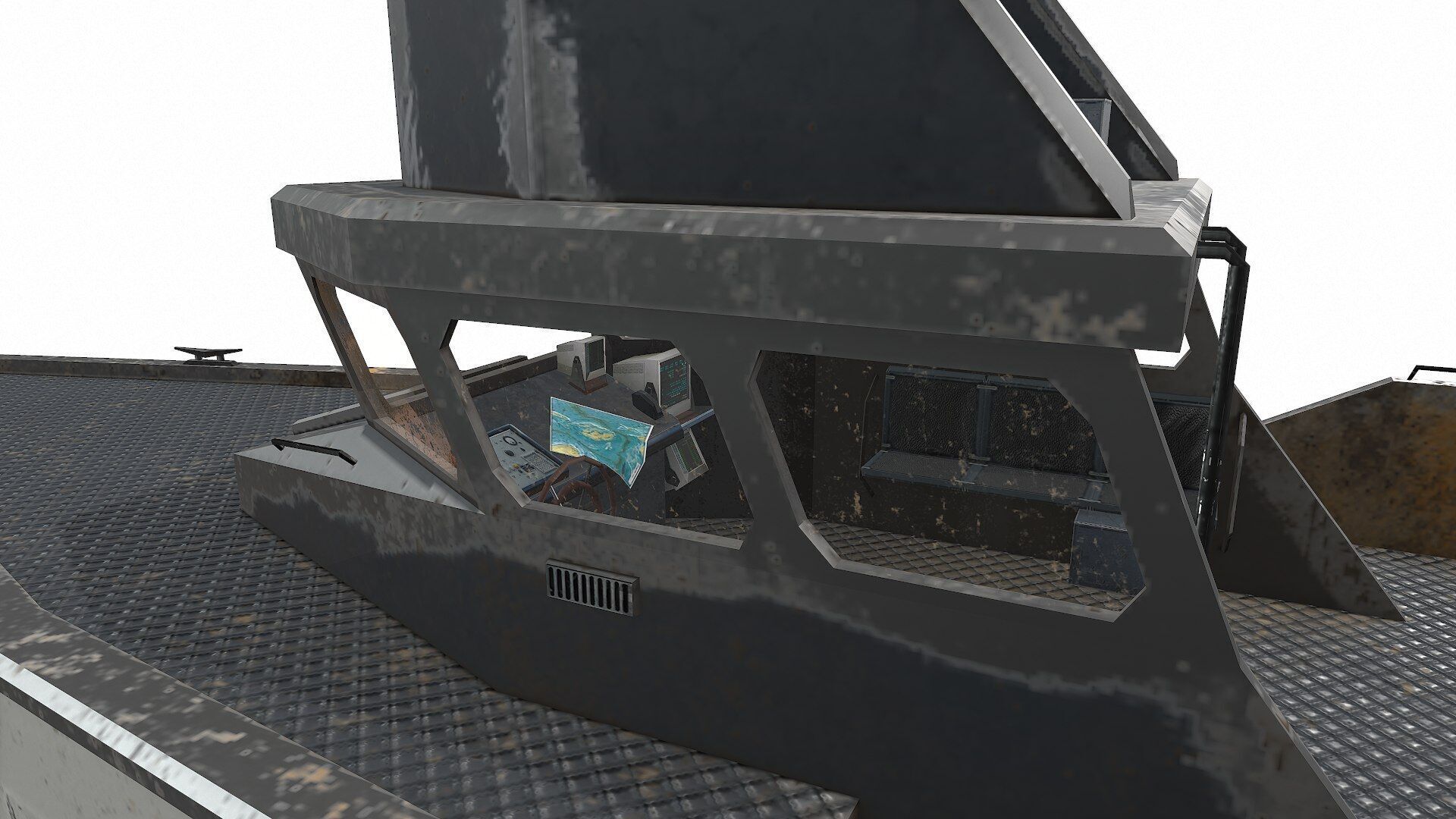 Patrol Boat Low-poly PBR Low-poly 3D model_12