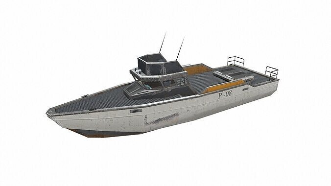 Patrol Boat Low-poly PBR Low-poly 3D model