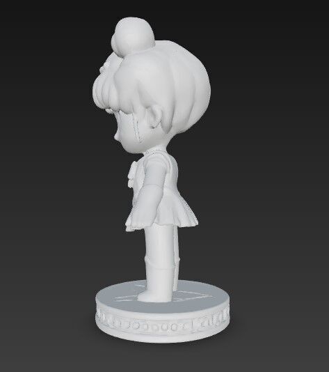 Chibi Defender of the Moon in 3D 3D print model_4