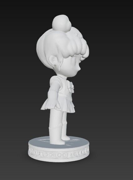 Chibi Defender of the Moon in 3D 3D print model_12