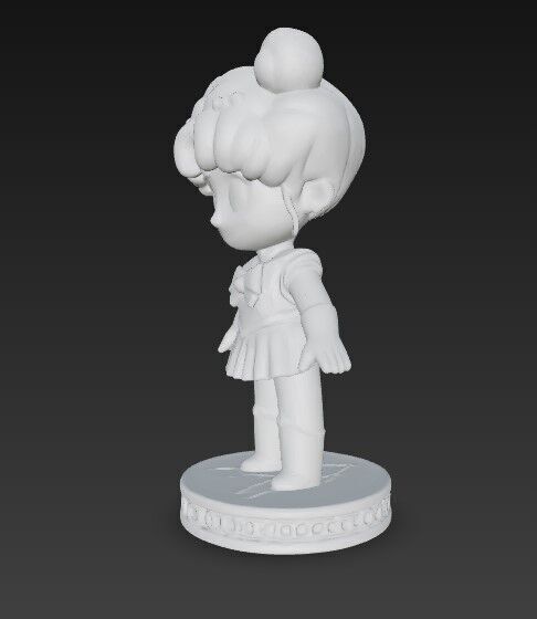 Chibi Defender of the Moon in 3D 3D print model_5
