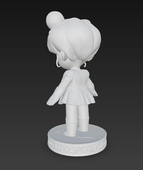 Chibi Defender of the Moon in 3D 3D print model_3