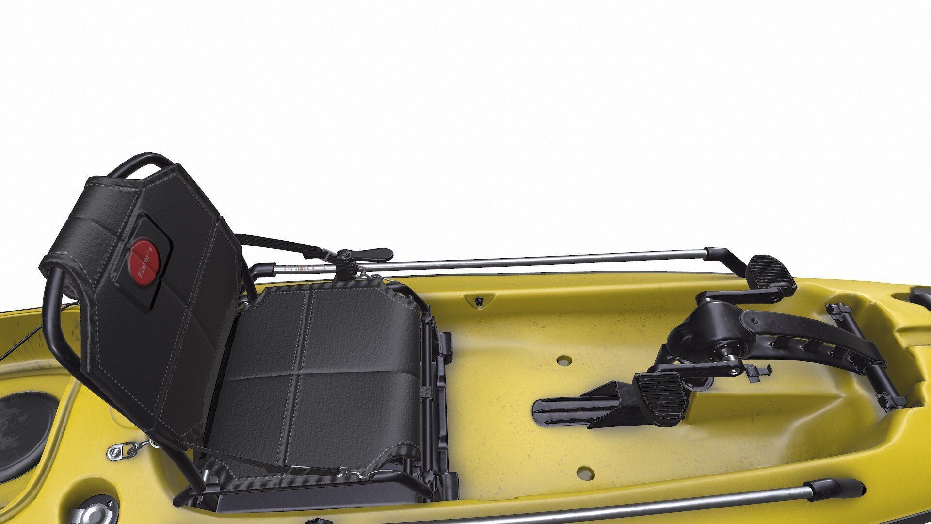 Fishing Kayak PBR Low-poly 3D model_8