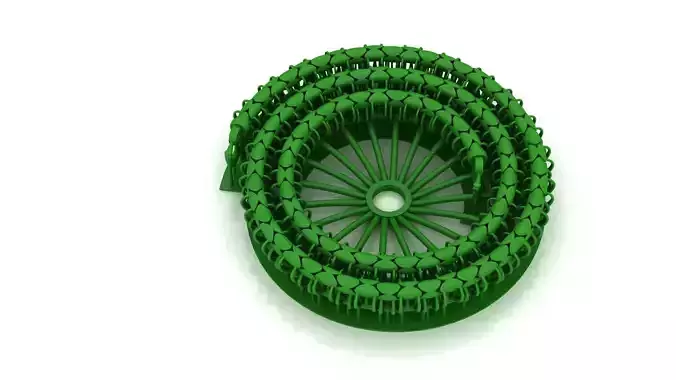 4MM Top Premium Oval Unisex 3D Chain Ready to Print 