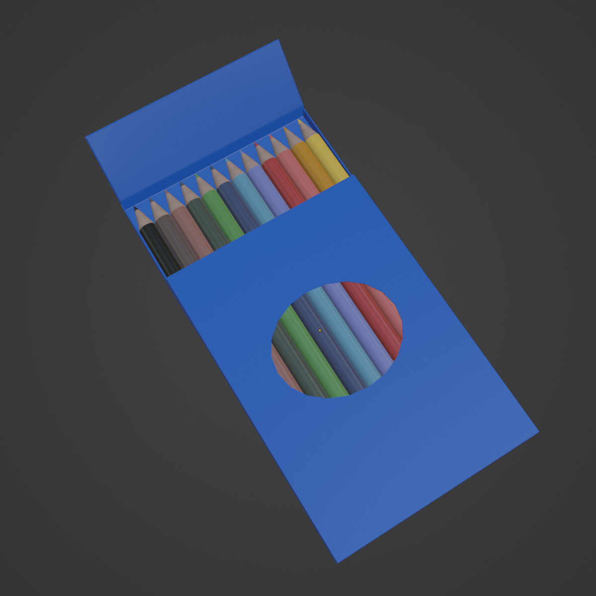 Colored Pencils Pack 03 Low-poly 3D model_6