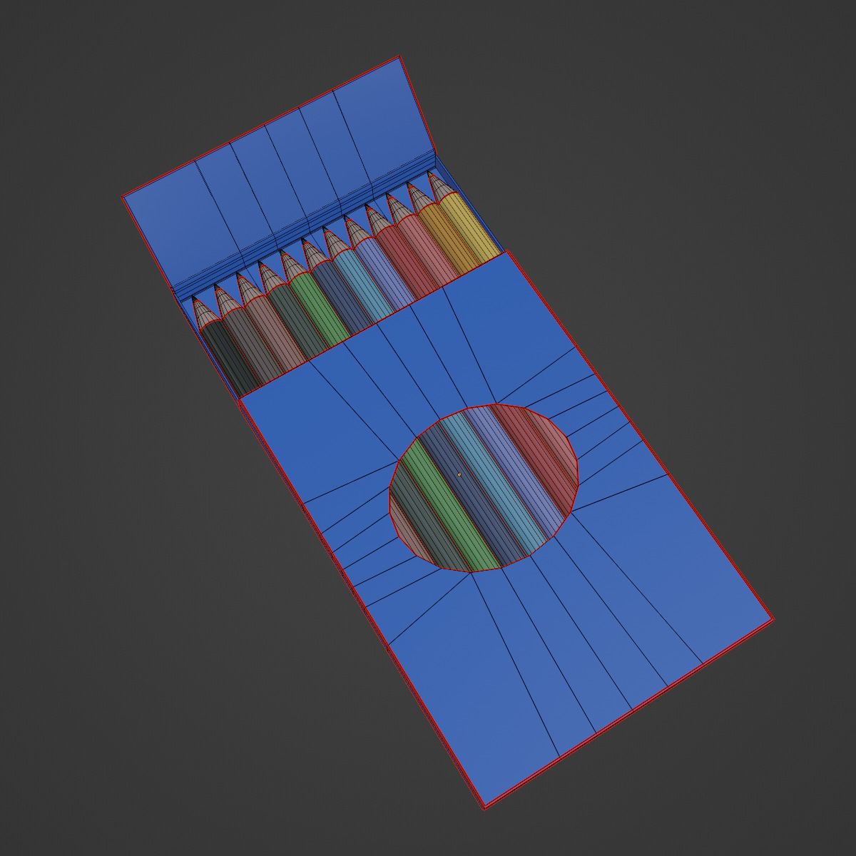 Colored Pencils Pack 03 Low-poly 3D model_7