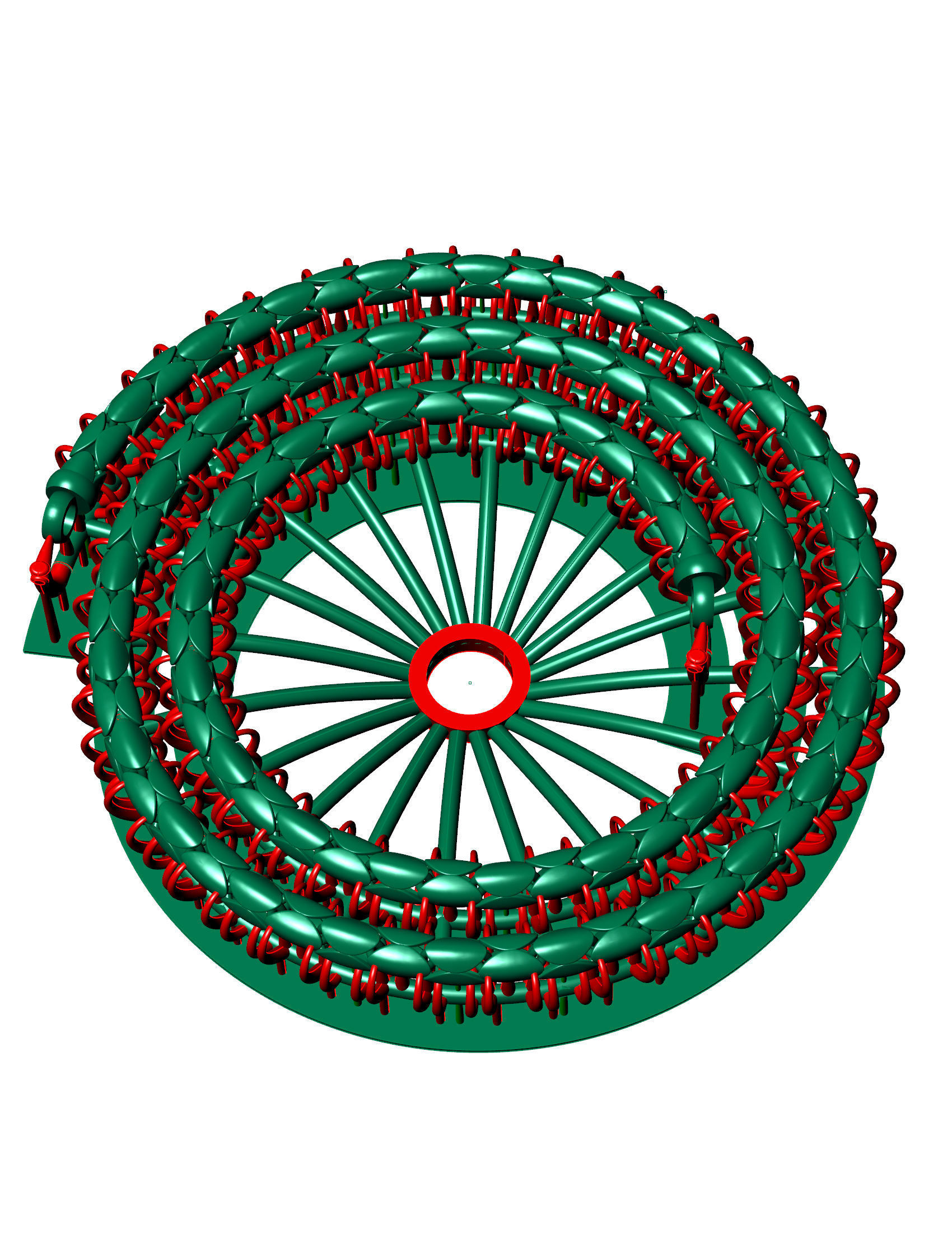 3 SET OF Top Premium Oval Unisex 3D Chain Ready to Print  3D Model Collection_3