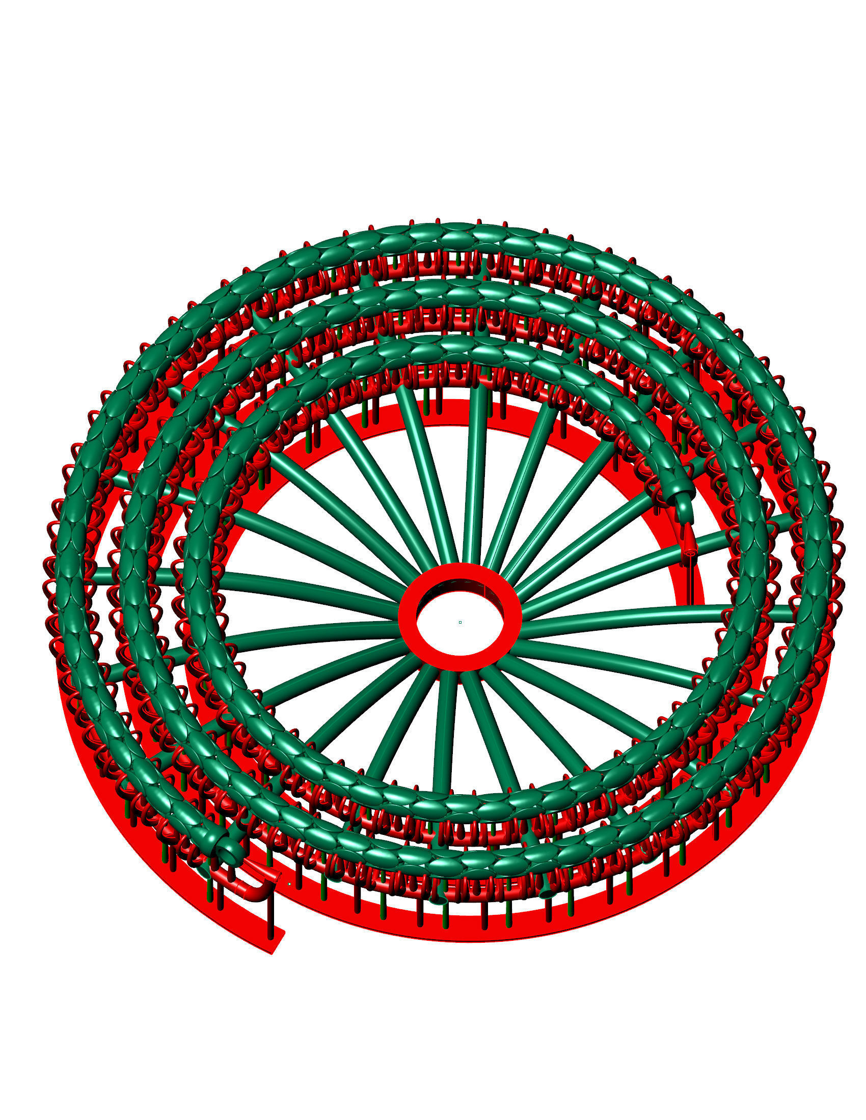 3 SET OF Top Premium Oval Unisex 3D Chain Ready to Print  3D Model Collection_2