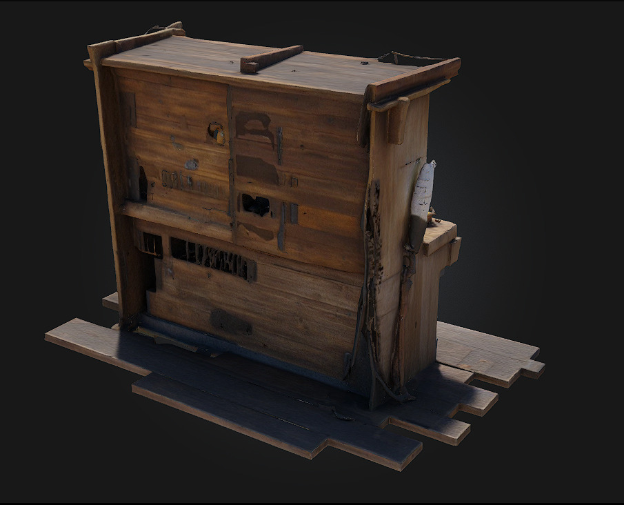 Workspace Nostalgia A Sentimental Glimpse Into Creative Chaos 3D model_2