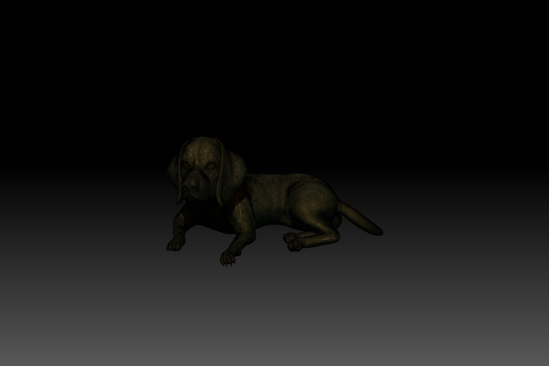 Beaglier Dog 3D Printable Digital Model 3D print model_6