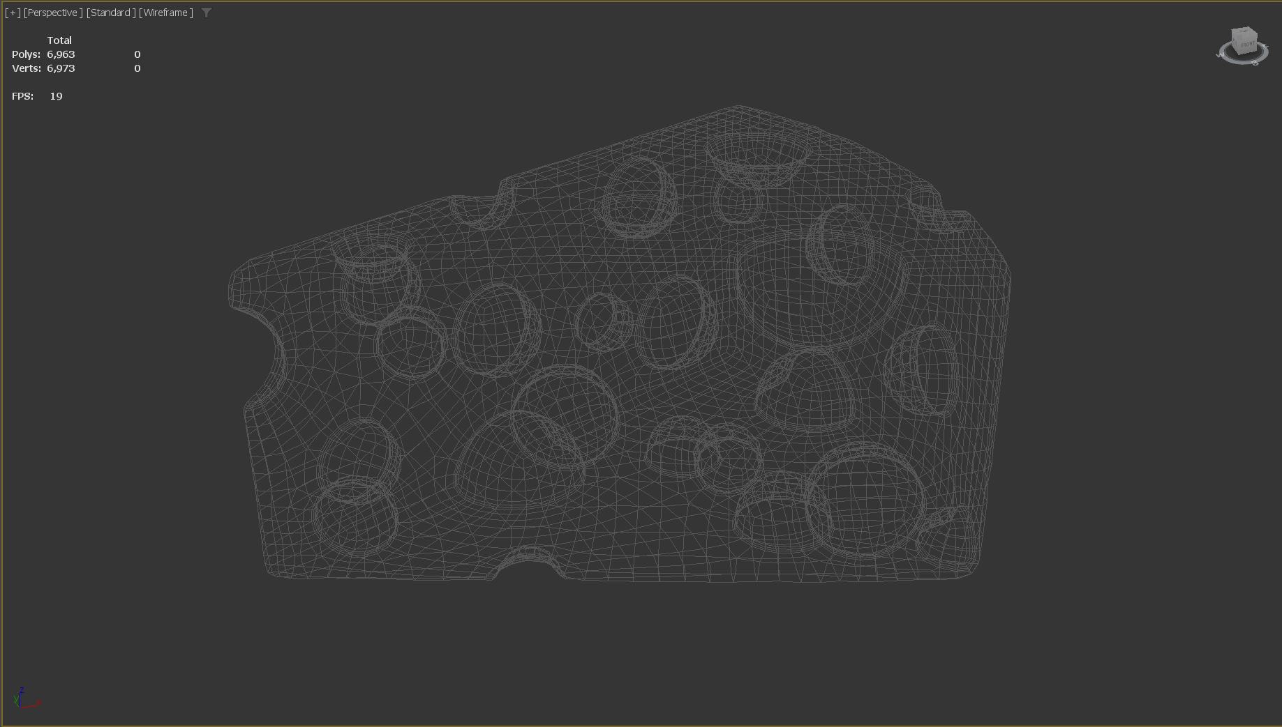 Stylized Low-Poly Cheese Low-poly 3D model_16