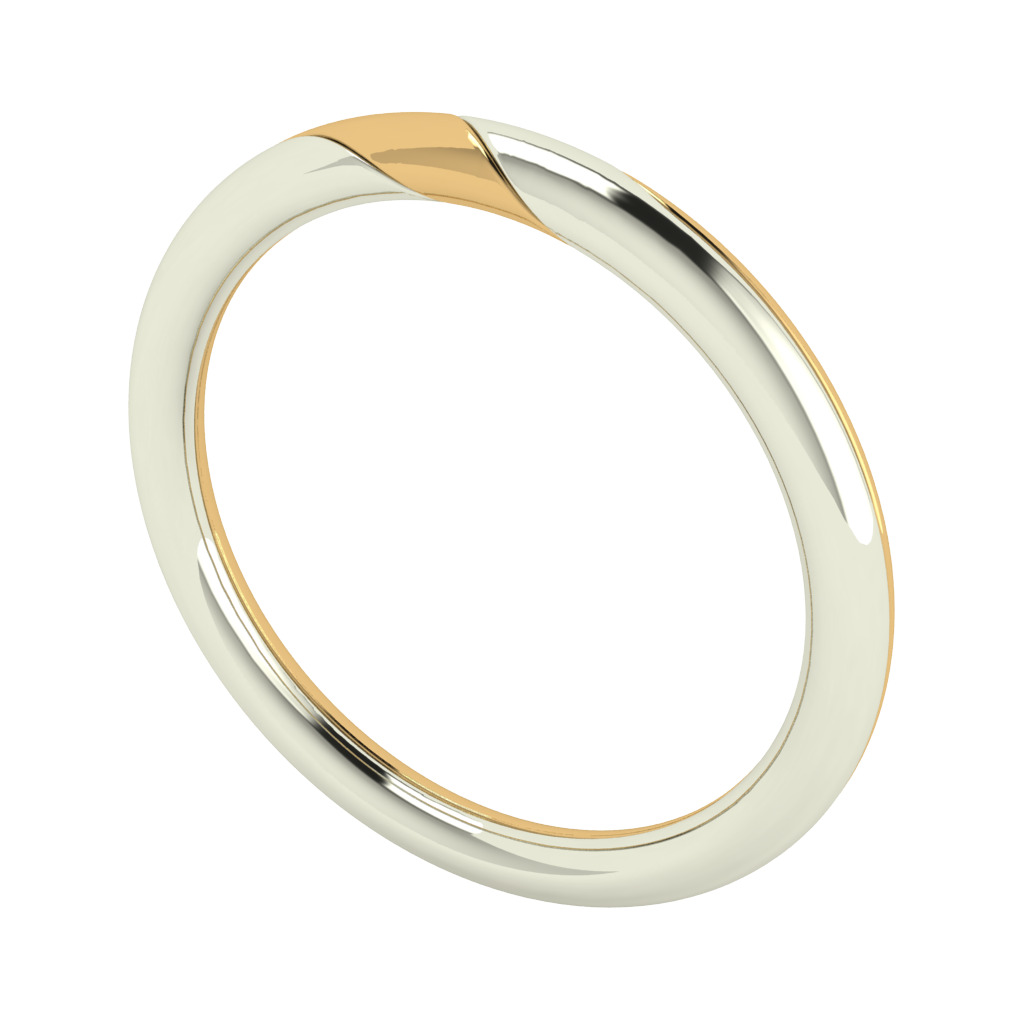 Bicolor Twisted Rings - Wide Pack 3D print model_8