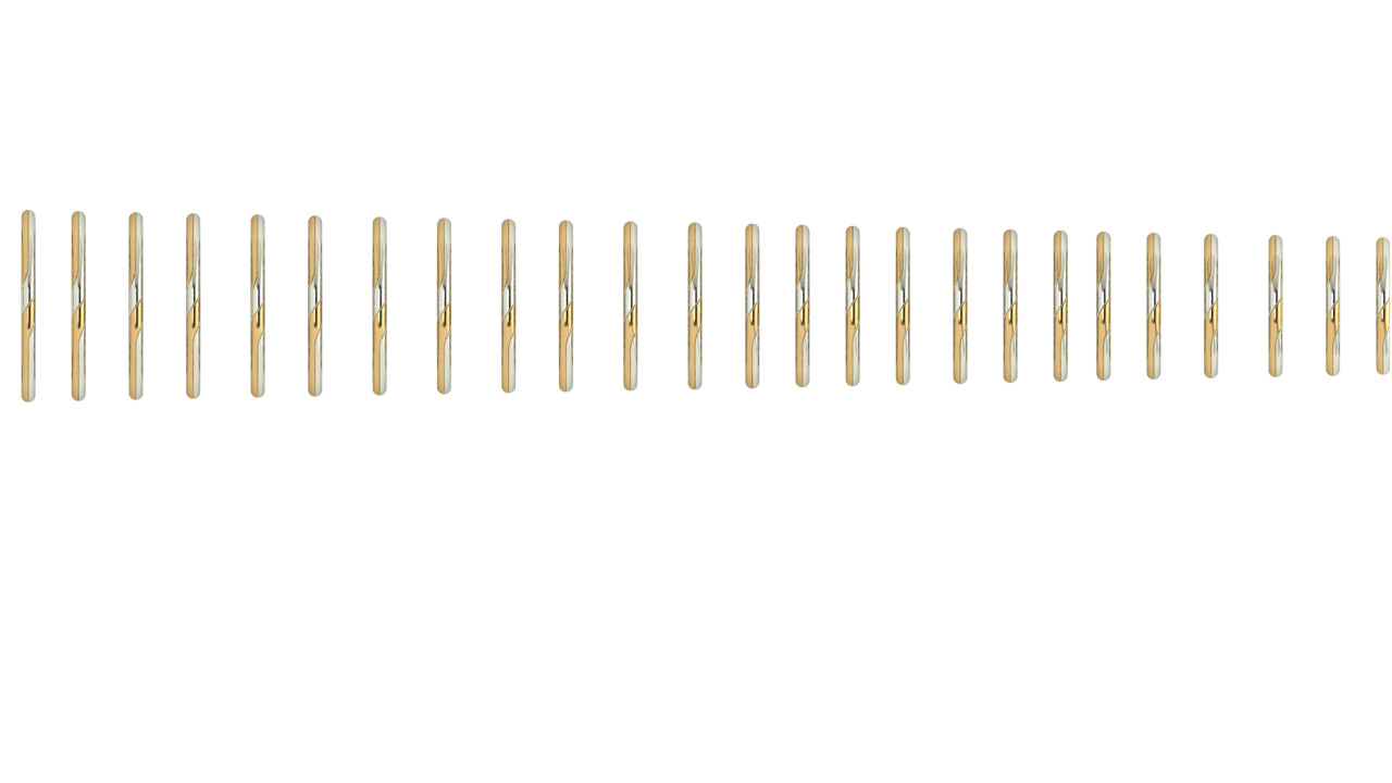 Bicolor Twisted Rings - Wide Pack 3D print model_2