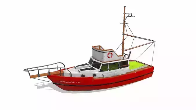 Fishing Boat Low-poly PBR