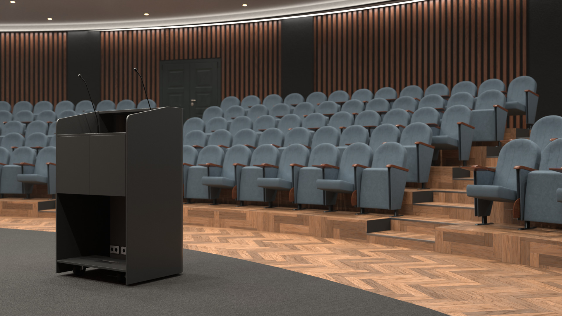 Performance hall 3D model_8