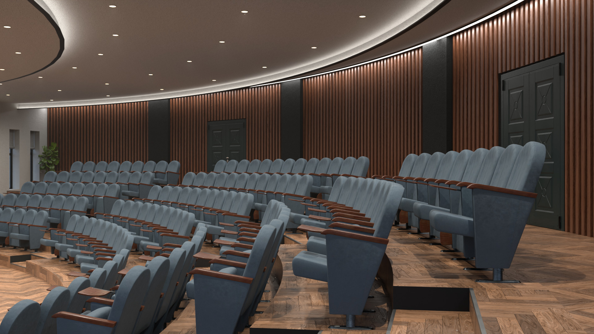 Performance hall 3D model_7