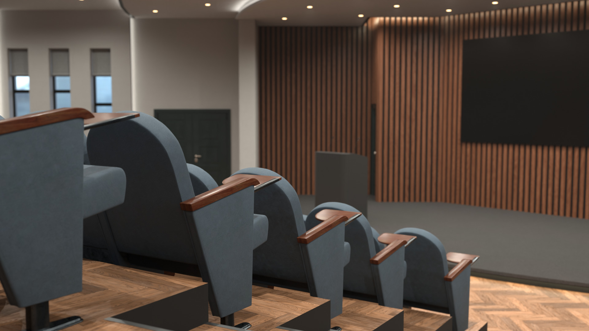 Performance hall 3D model_9