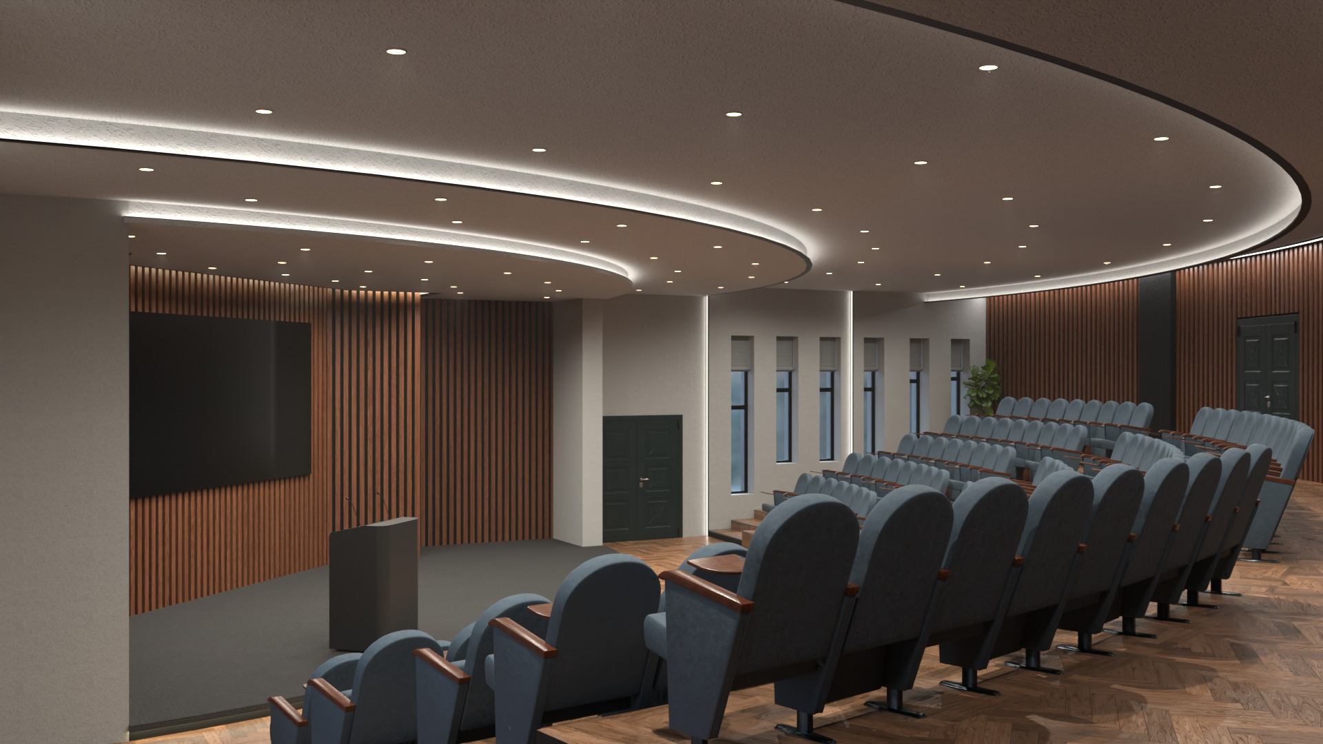 Performance hall 3D model_1