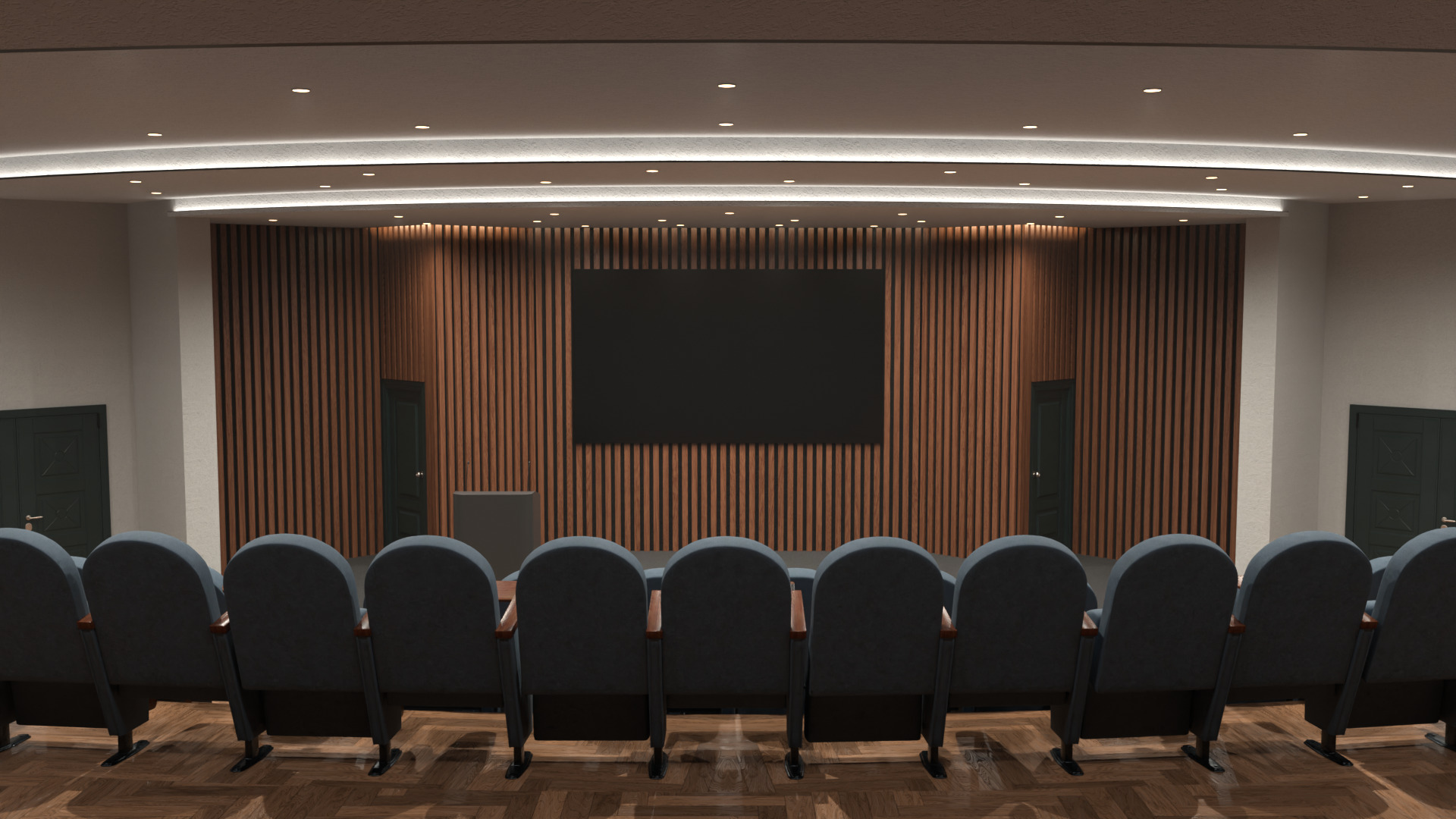 Performance hall 3D model_2