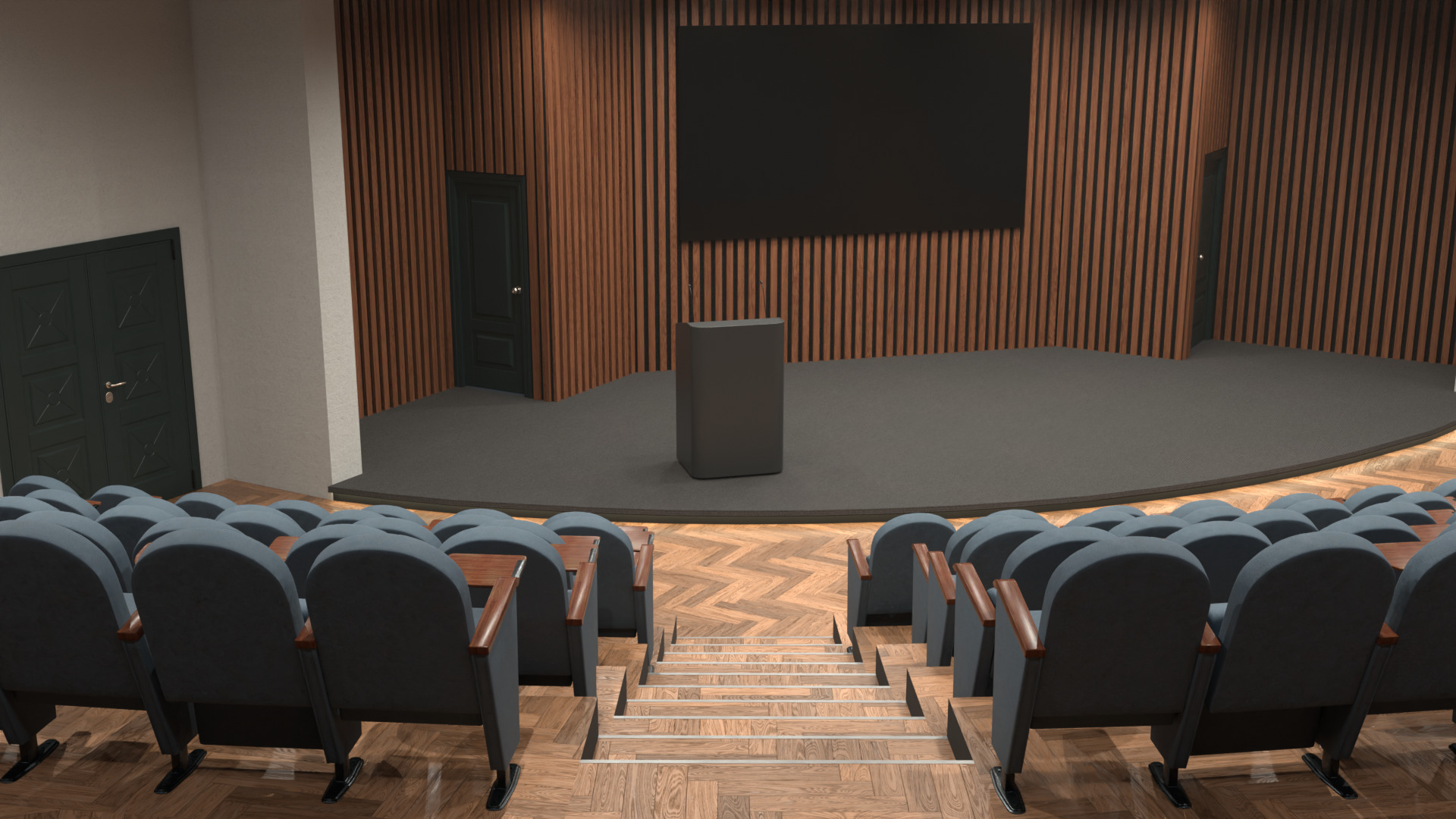Performance hall 3D model_6