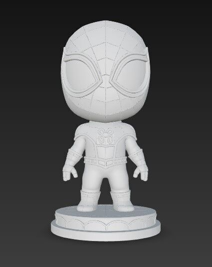 Cartoon Spider Man Figure Model 3D print model_4
