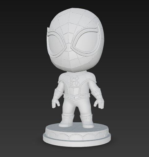 Cartoon Spider Man Figure Model 3D print model_14
