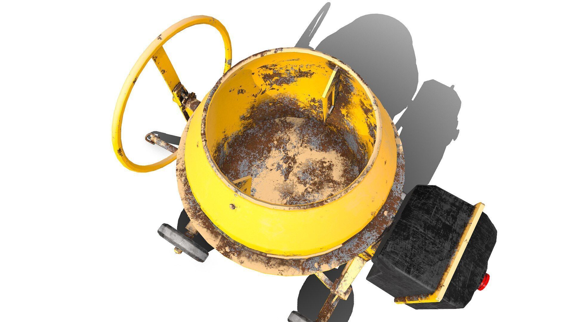 Concrete Mixer Low-poly PBR Low-poly 3D model_5