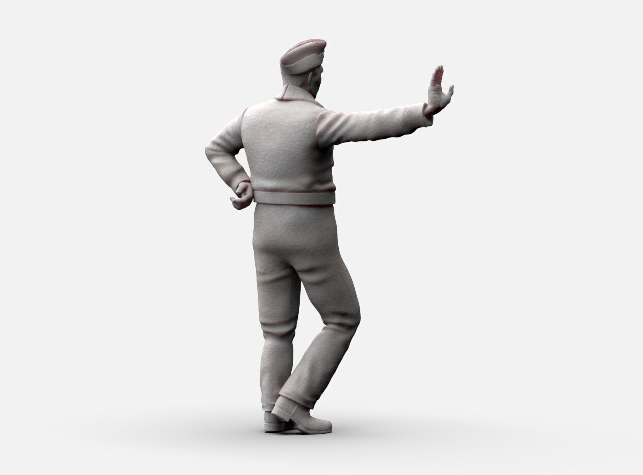 British Pilots and Ground Personnel WW2 3D print model_19