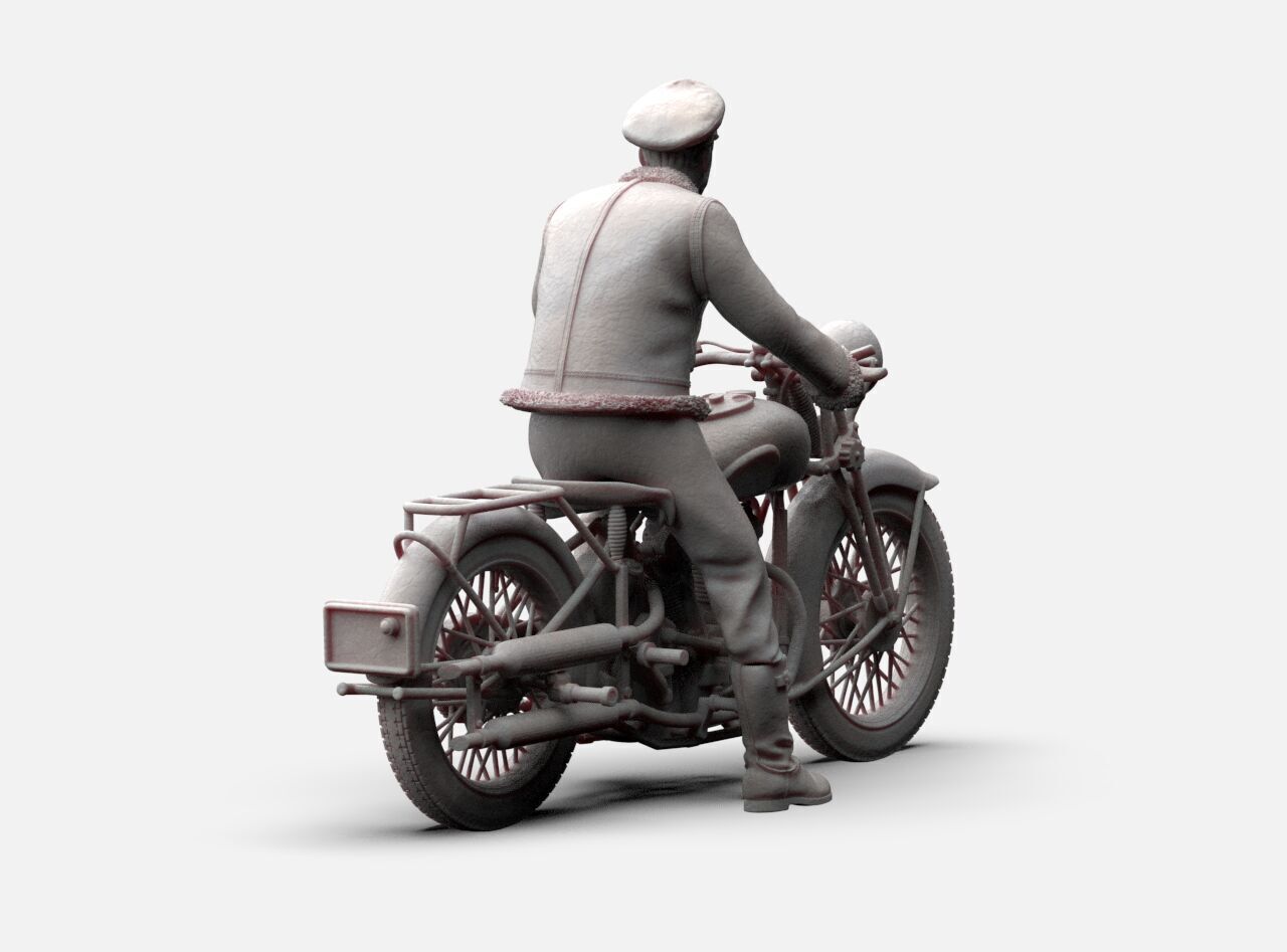 British Pilots and Ground Personnel WW2 3D print model_22