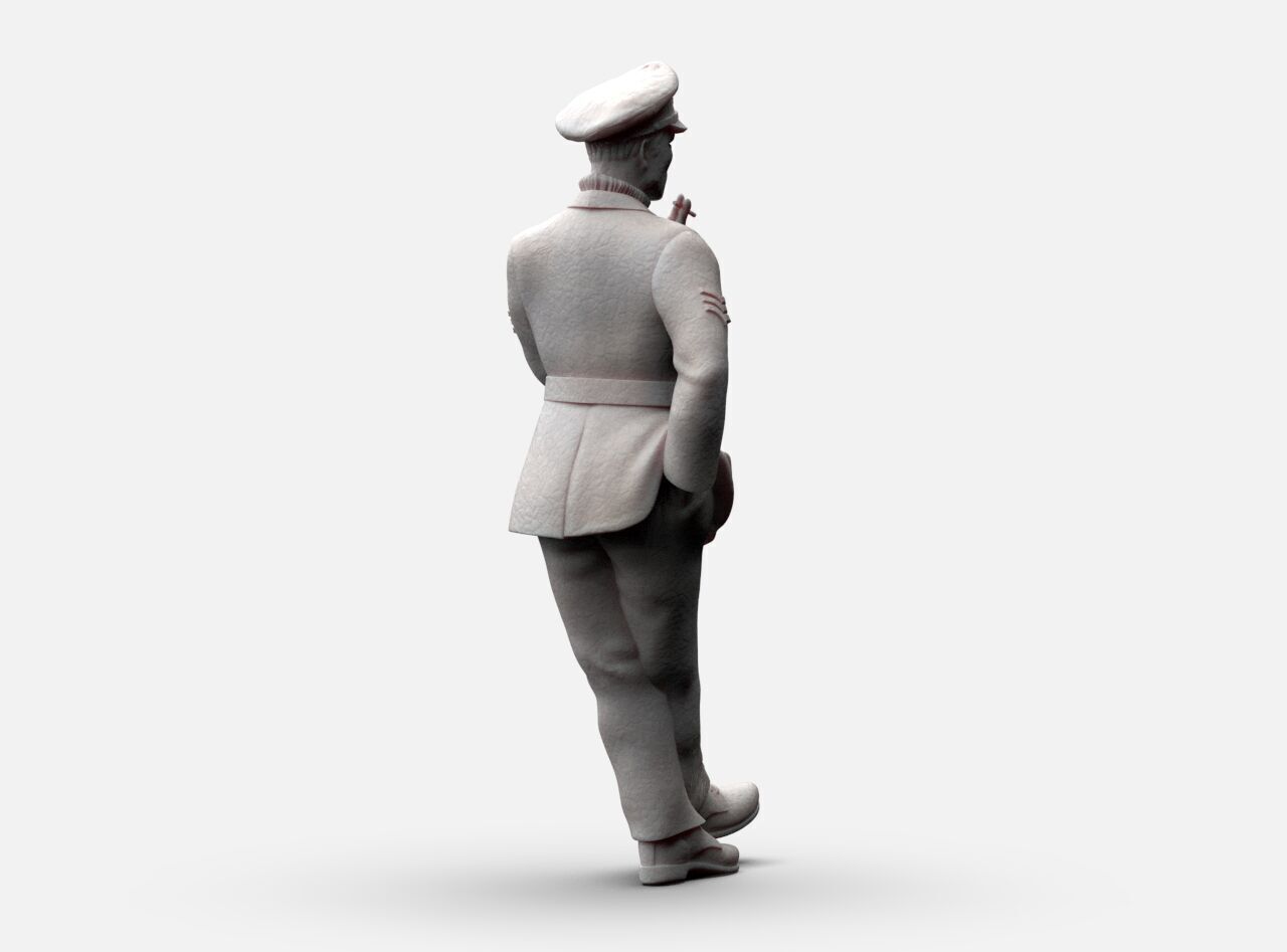 British Pilots and Ground Personnel WW2 3D print model_23