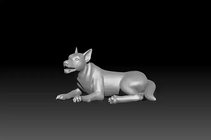 German Shepherd 3D print model