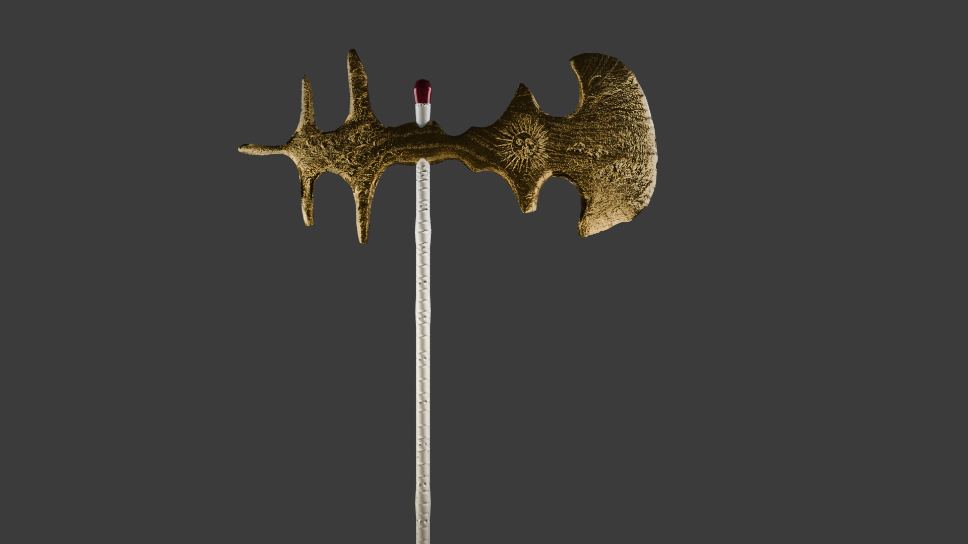 Axe of midnight and Axe of sunlight Low-poly 3D model_4