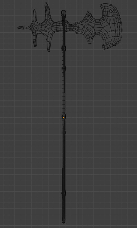 Axe of midnight and Axe of sunlight Low-poly 3D model_6