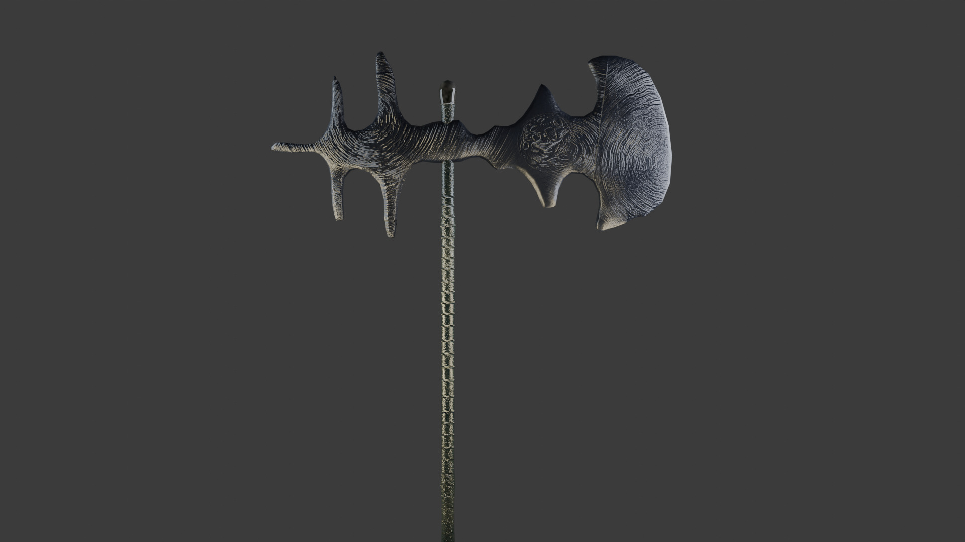 Axe of midnight and Axe of sunlight Low-poly 3D model_3