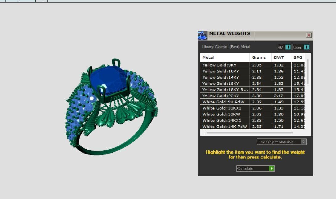 Cushion Square Rings 3D print model_4