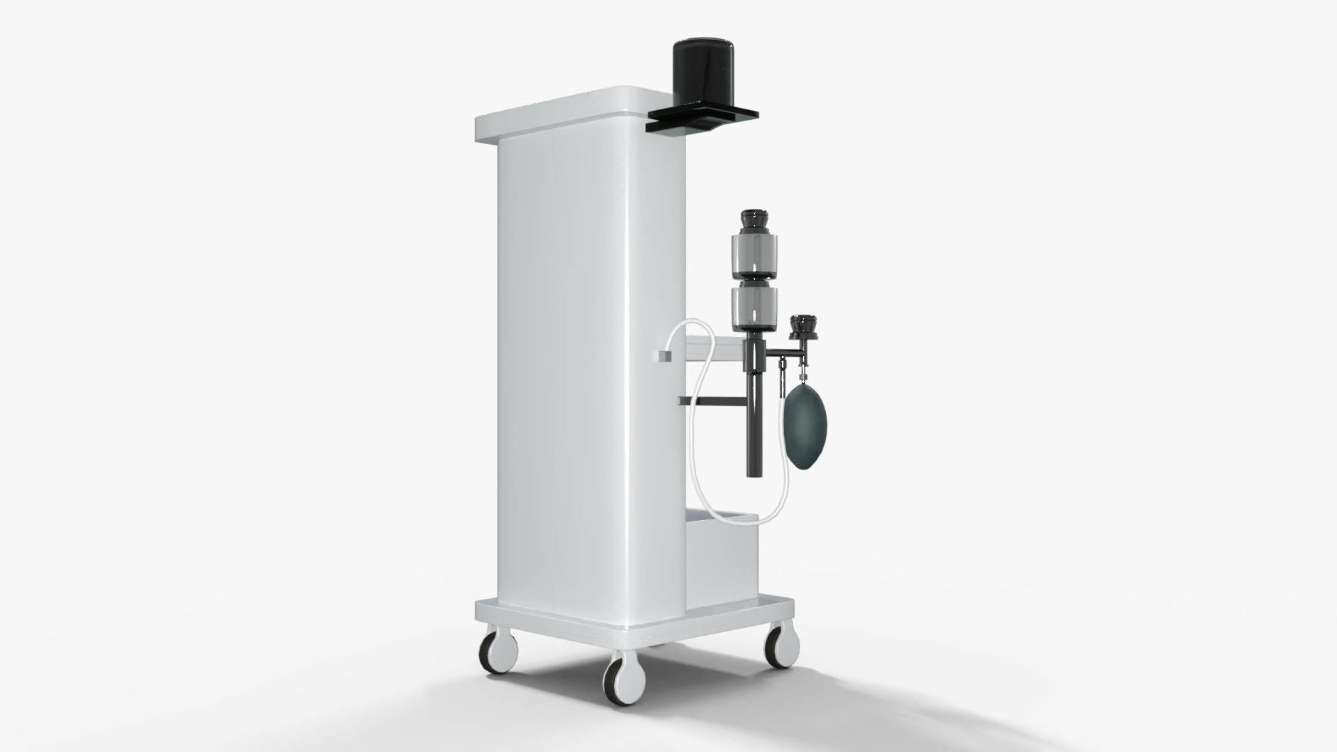 Anesthesia Machine Medical Low-poly 3D model_4