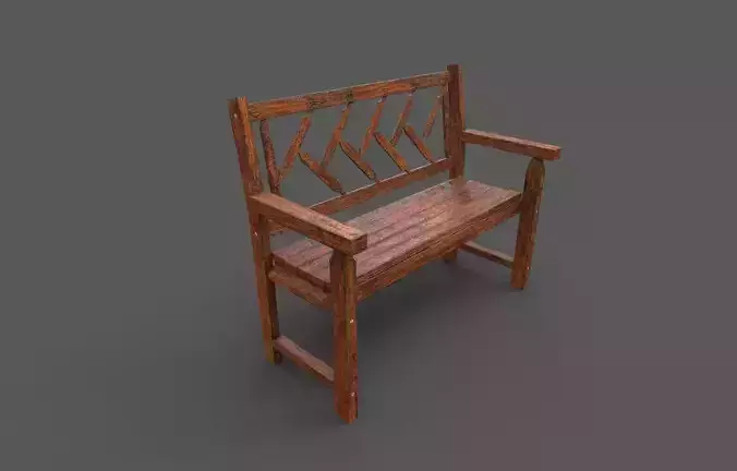 Old Wood Bench