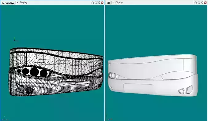 Careta G6 MARCOPOLO Low-poly 3D model